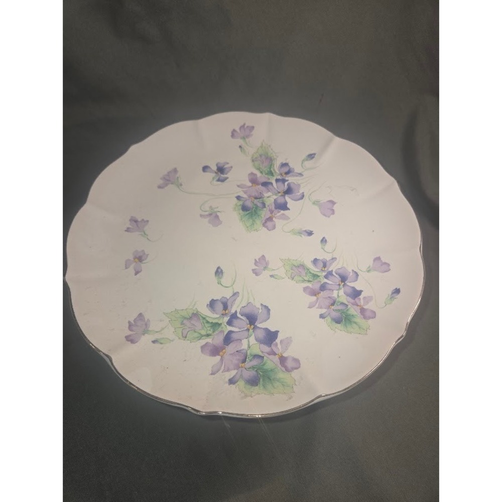 Toyo Designed by Magie Spring Violet Pedestal Cake Stand